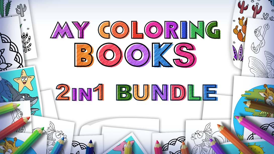 我的涂色书2合1套装 My Coloring Books – 2 in 1 Bundle