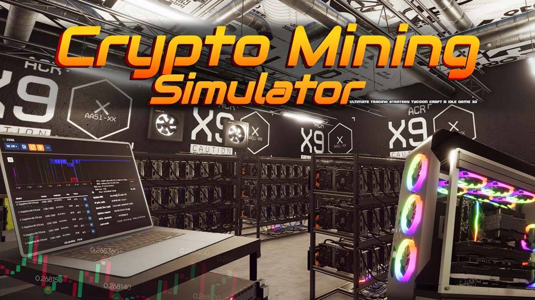 加密货币挖矿模拟器 – 终极交易策略-大亨工艺和放置游戏 3DCrypto Mining Simulator – Ultimate Trading Strategy Tycoon Craft & Idle Game 3D